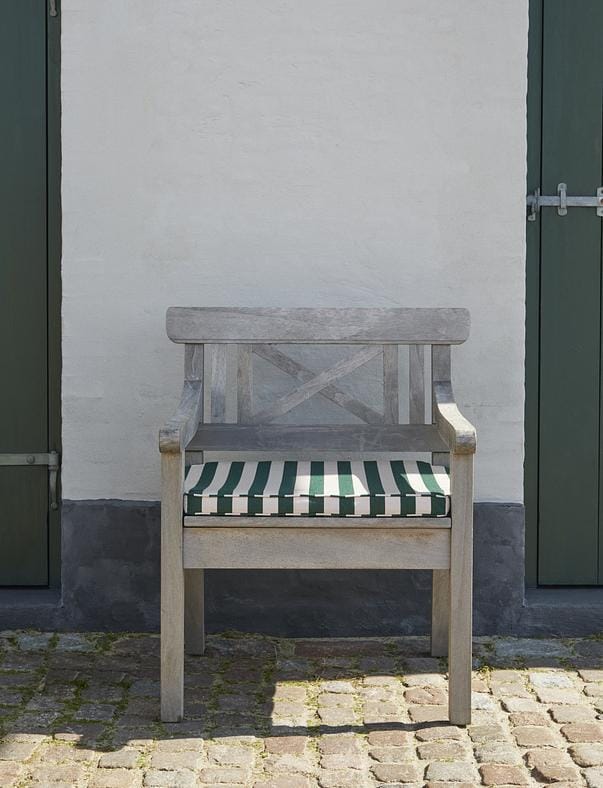 Fritz Hansen DRACHMANN -dining chair with cushion, apricot/dark green - Image 2