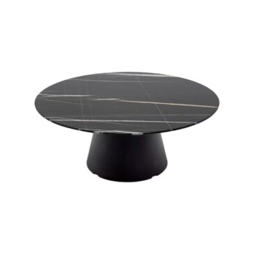 Andreu World REVERSE OCCASIONAL -sohvapöytä Ø90cm, musta/marmori ME22609