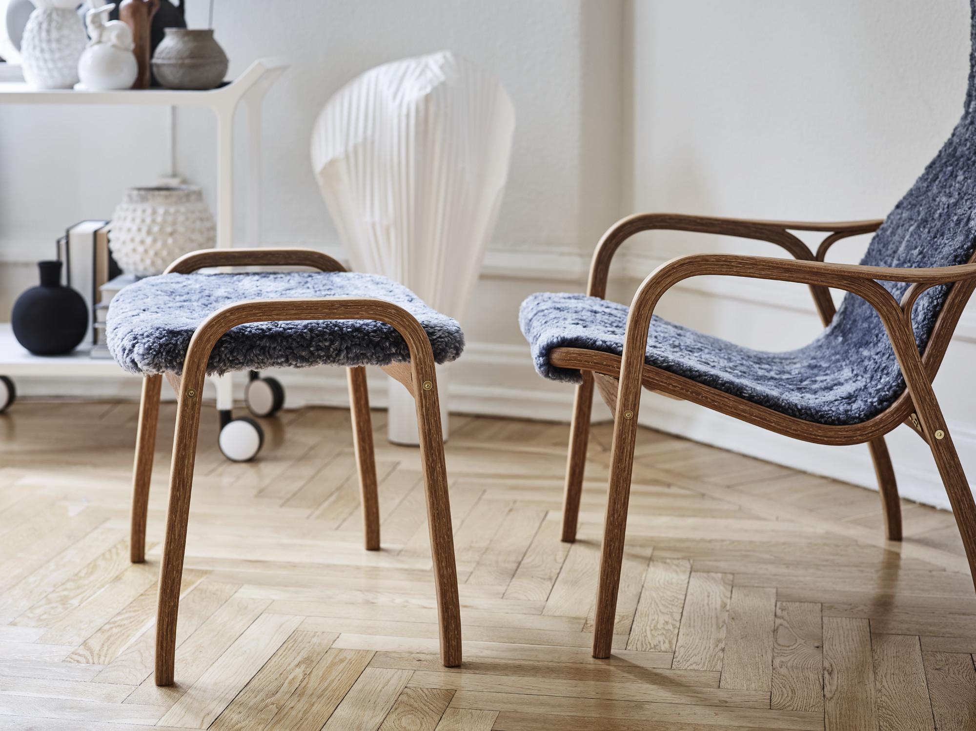 Swedese LAMINO -rahi, öljytty tammi/harmaa lampaankarva - Image 3
