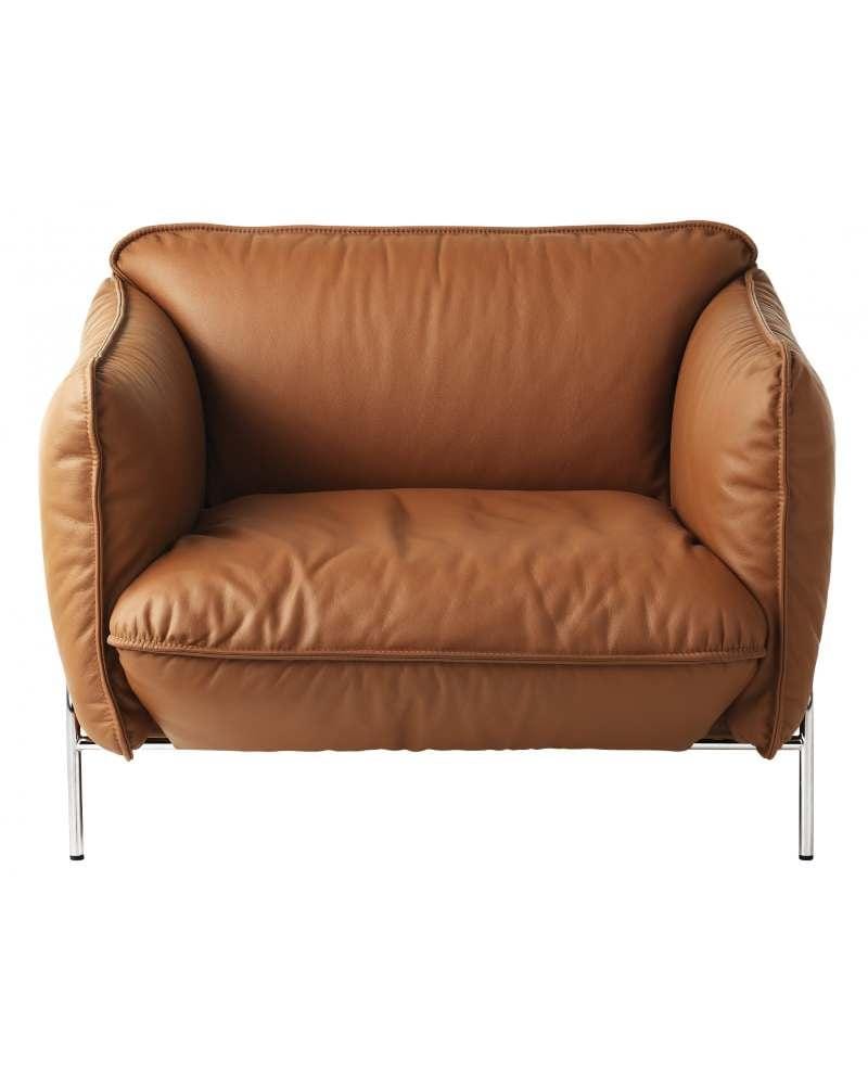 Swedese CONTINENTAL -nojatuoli, konjakki nahka/kromi - Image 2