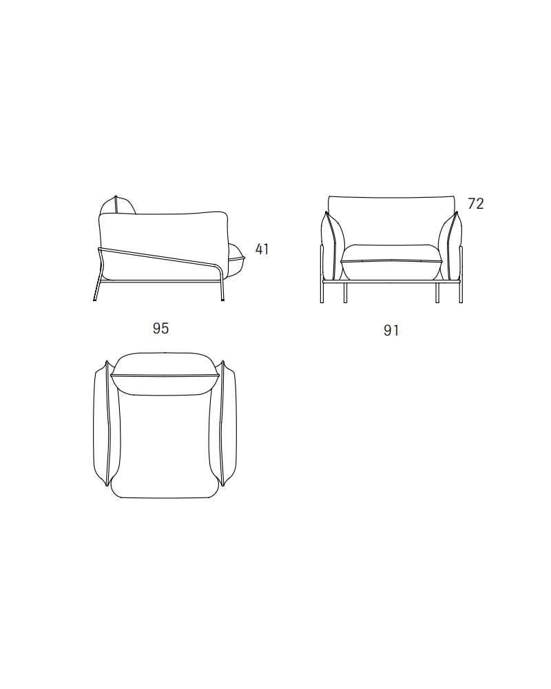Swedese CONTINENTAL -nojatuoli, konjakki nahka/kromi - Image 6
