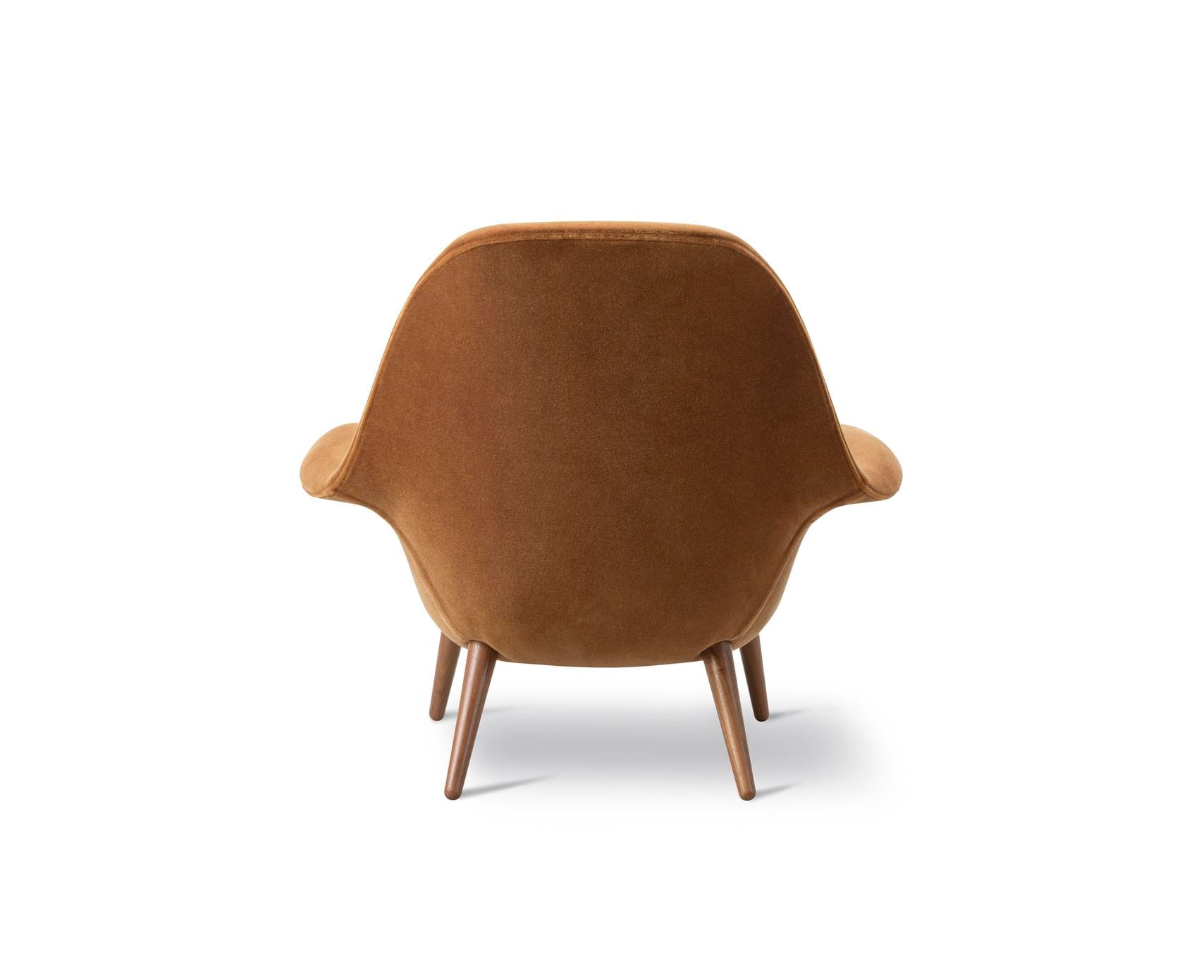 Fredericia SWOON LOUNGE -armchair, brown/lacquered walnut - Image 3