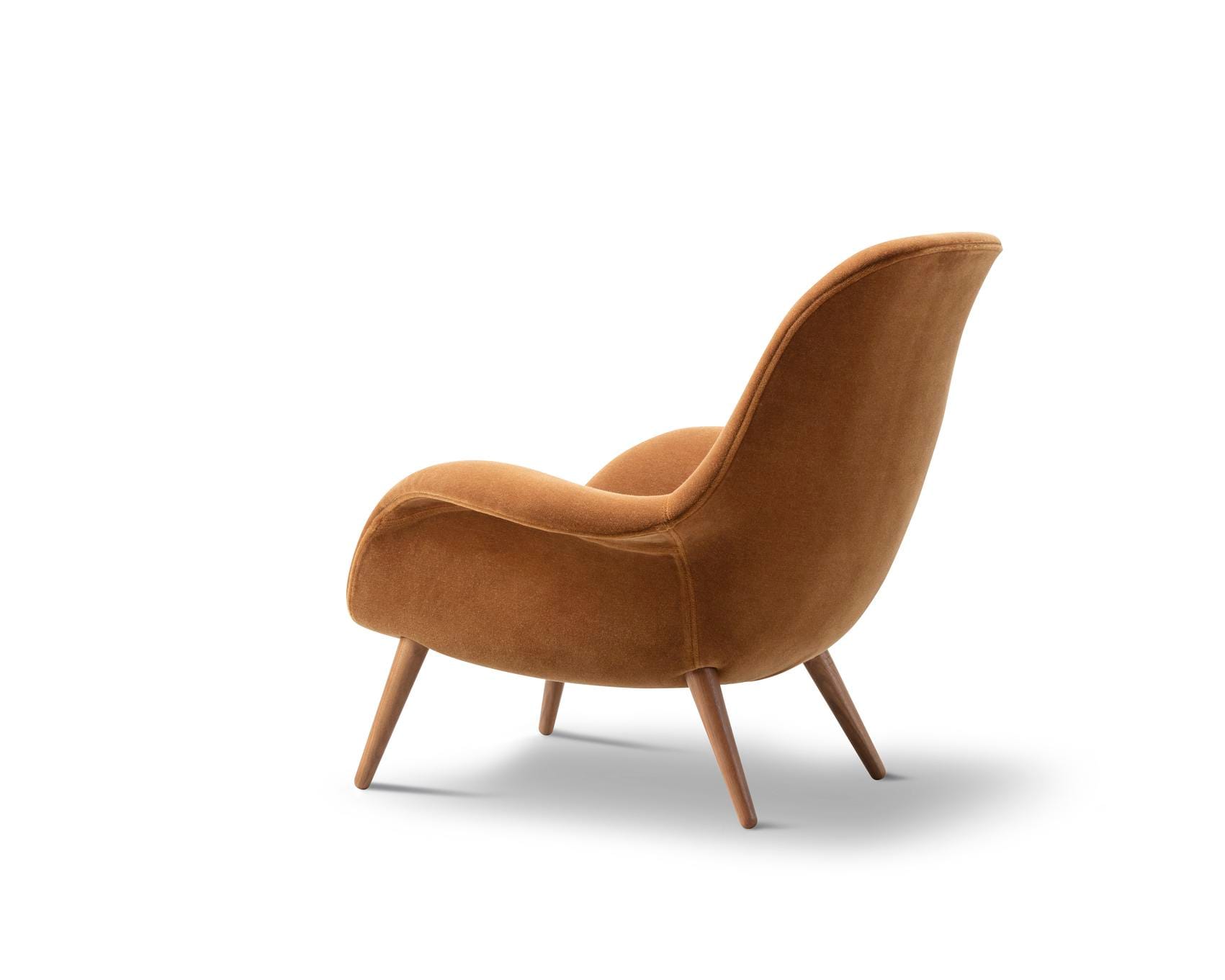 Fredericia SWOON LOUNGE -armchair, brown/lacquered walnut - Image 4