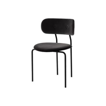 GUBI COCO chair, dark grey / black