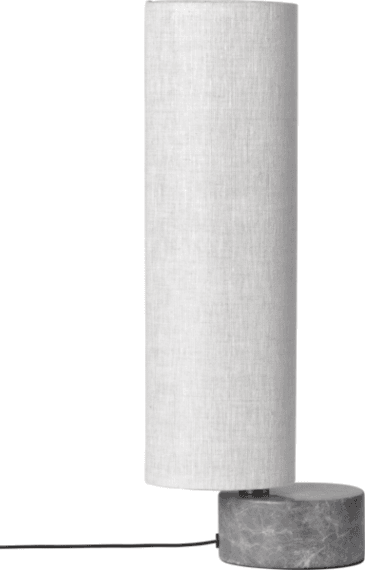 GUBI UNBOUND -pöytävalaisin, 45cm, canvas/harmaa marmori