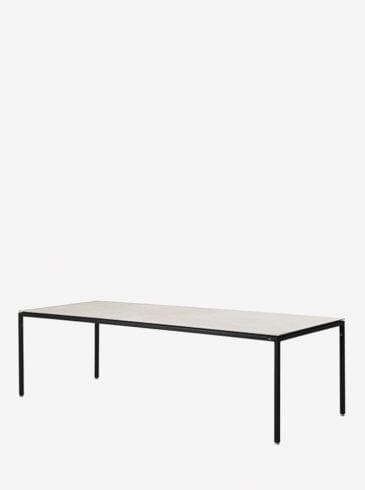 Vipp 972 Pöytä 240 x 95 cm, harmaa keraaminen taso / musta runko