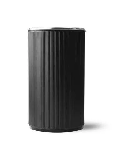 Vipp 19 open top bin 60L, black/steel