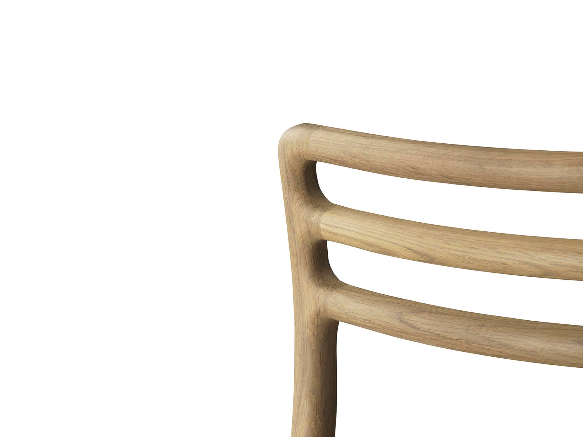 Vipp 481 CABIN chair, oiled oak / brown leather - Image 4