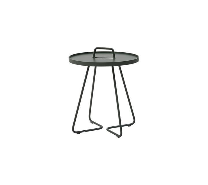 Cane-line ON-THE-MOVE side table, small, dark green