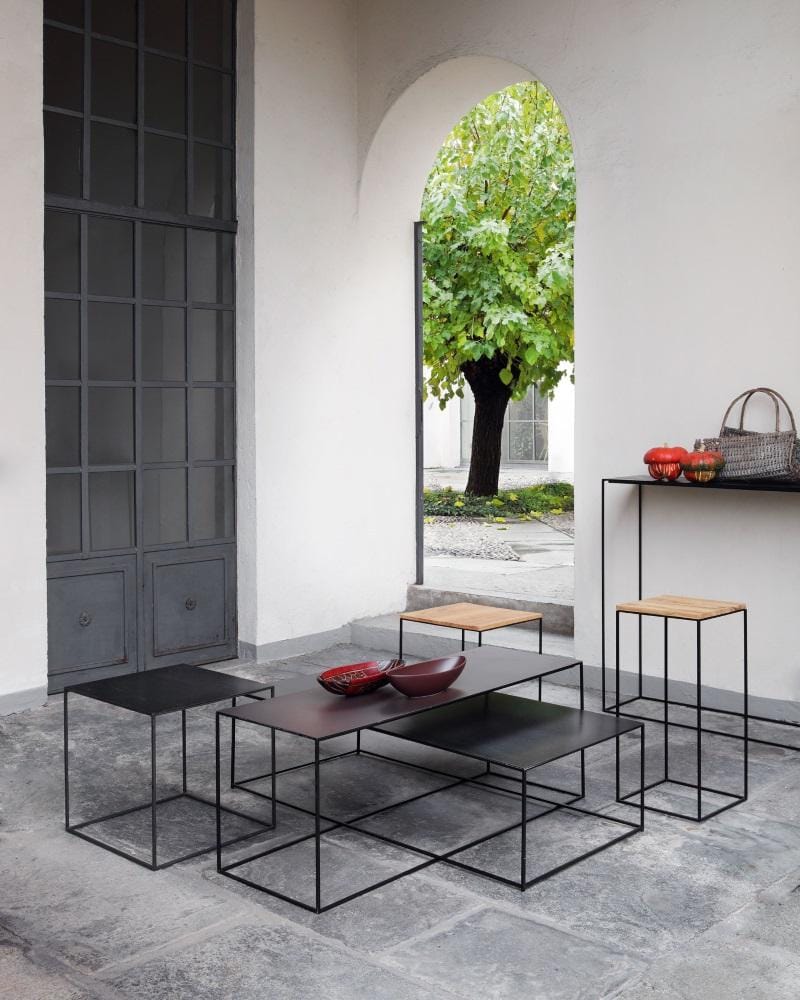 Zeus SLIM IRONY -sivupöytä, 31 x 31 x 46 cm, musta - Image 2