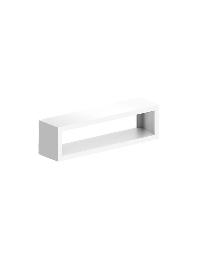 Zeus IRONY WALL RACK -seinähylly, 100 cm, valkoinen