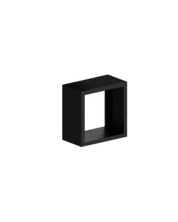 Zeus IRONY WALL RACK -seinähylly, 55 cm, musta