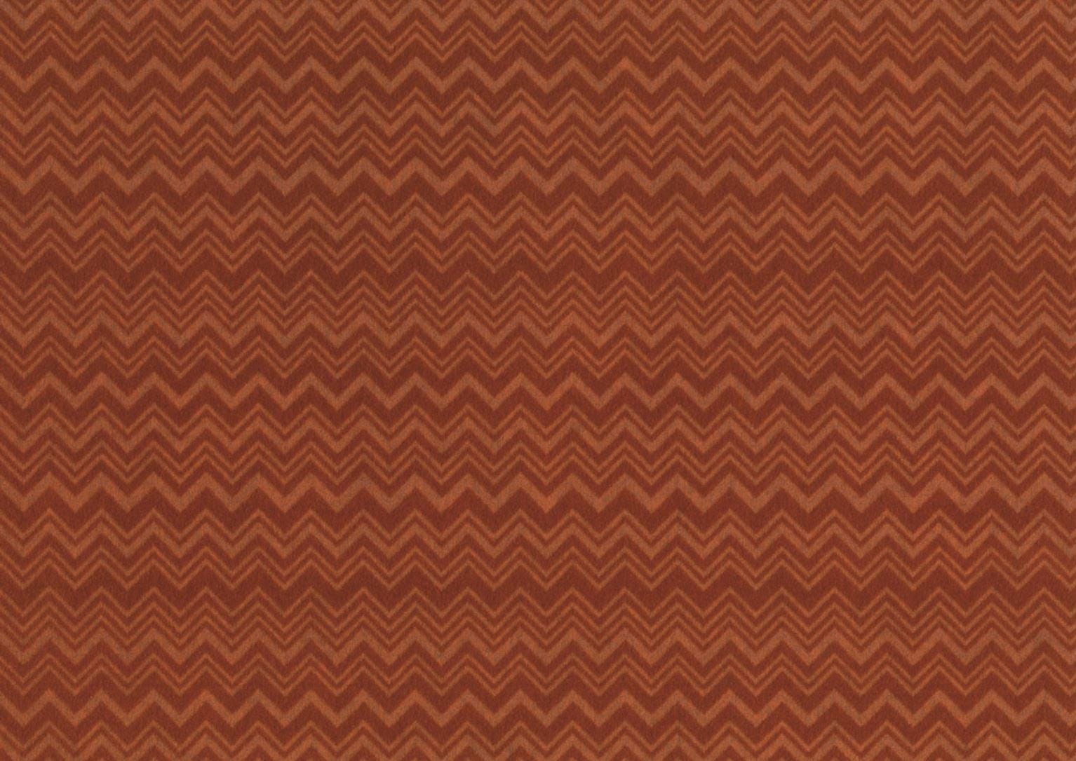 Missoni Home Zig Zag flock - tapetti, terrakotta