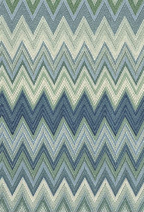 Missoni Home Zig Zag Multicolore - tapetti, sininen/vihreä