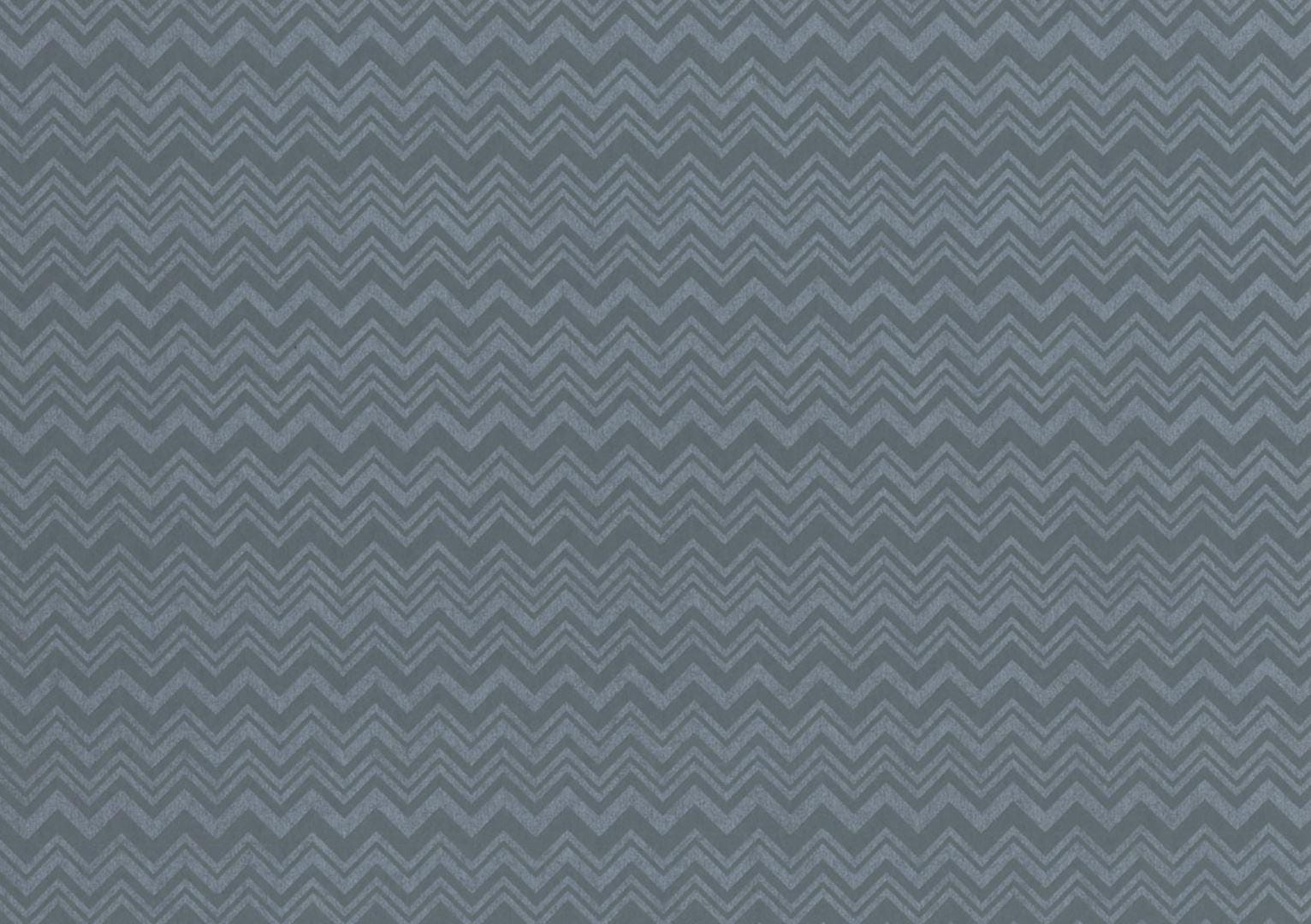 Missoni Home Zig Zag - tapetti, sininen
